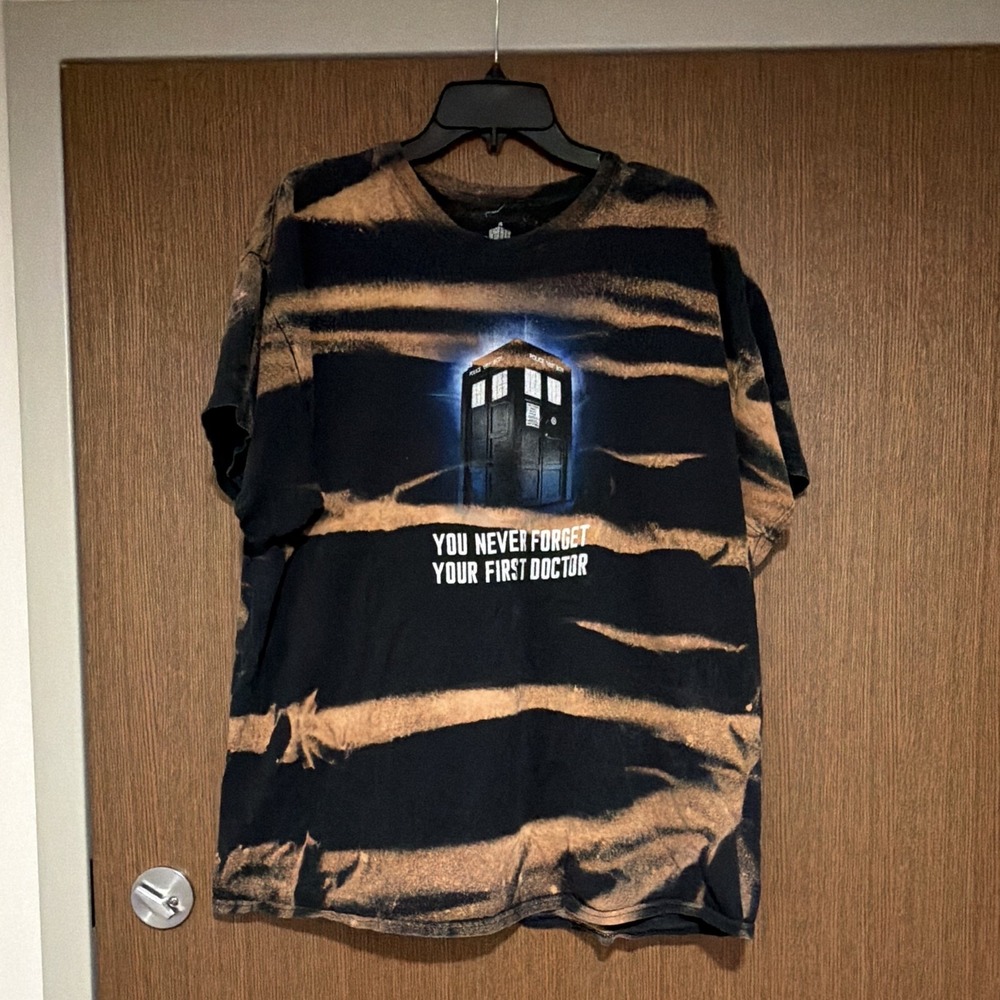 Rare UNIQUE DR WHO SHORT SLEEVE TSHIRT FIRST DOCTOR TEE SIZE XL MENS